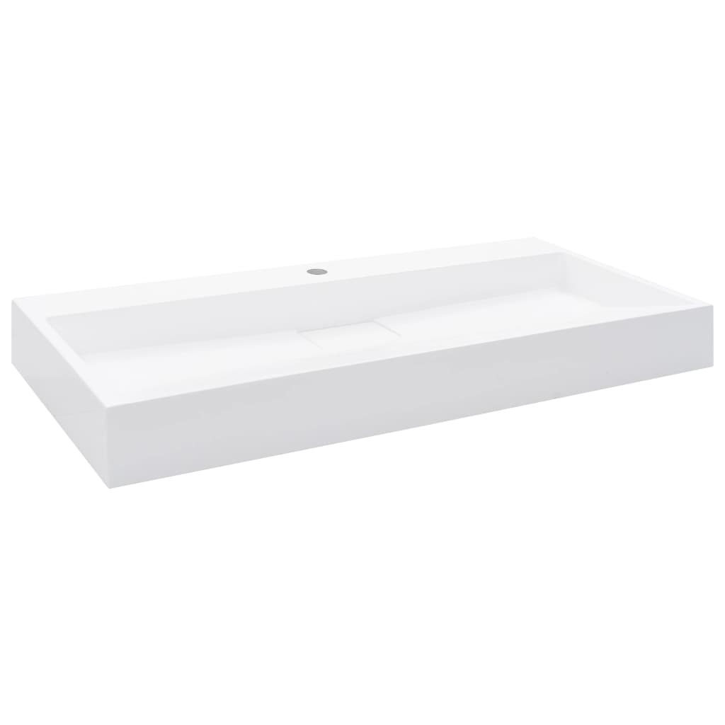 Vidaxl Washbasin 100x46x11 CM Mineral Marble Marble odlew biały