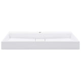 Vidaxl Washbasin 100x46x11 cm en marbre minéral moulé moulé blanc