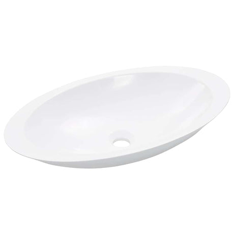 Vidaxl Washbasin 59.3x35.1x10.7 cm en marbre minéral moulé moulé blanc