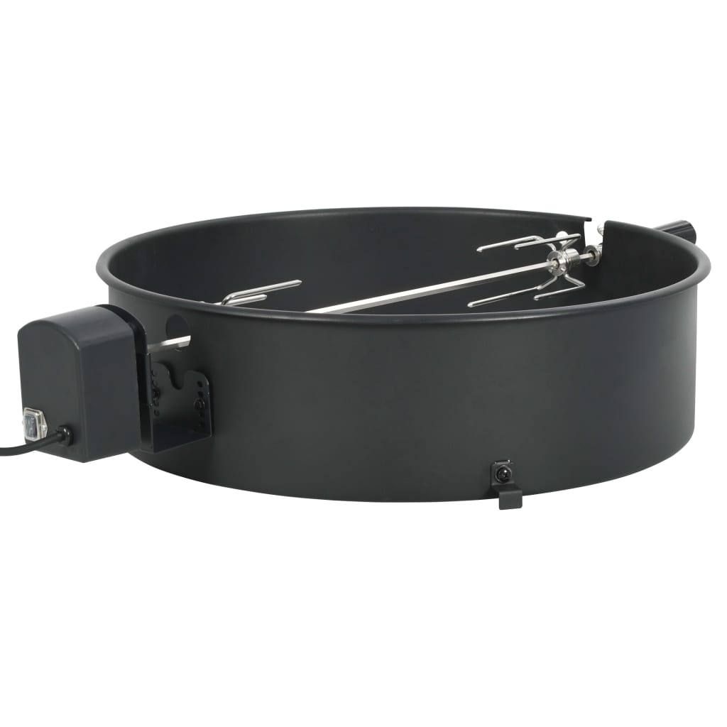 Anillo de rotosserie de Vidaxl BBQ 57 cm negro