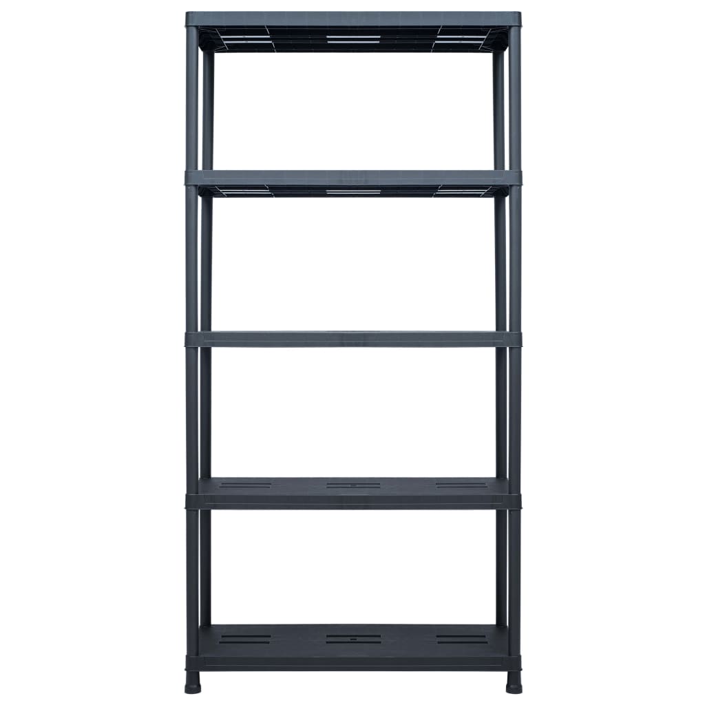 Vidaxl Späichere Racks 2 PCs 260 kg 90x40x18 cm Plastik