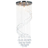 Vidaxl Plafond lampe avec des perles de cristal Spiral G9 Colore