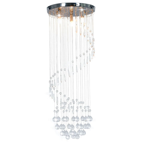 Vidaxl Plafond lampe avec des perles de cristal Spiral G9 Colore