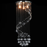 Vidaxl Plafond lampe avec des perles de cristal Spiral G9 Colore