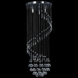 Vidaxl Plafond lampe avec des perles de cristal Spiral G9 Colore