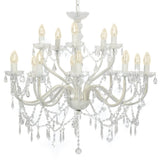 Vidaxl Chandelier 2-LAAGS 15XE14 BLANC
