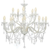Vidaxl Chandelier 2-LAAGS 15XE14 BLANC