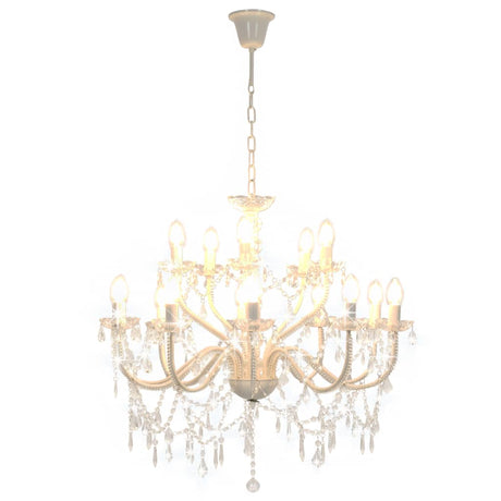 Vidaxl Chandelier 2-LAAGS 15XE14 BLANC