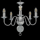 Vidaxl Chandelier 5xe14 Silverfärgad