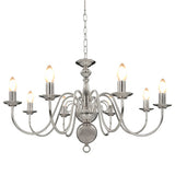 Vidaxl Chandelier 8XE14 Couleurs en argent