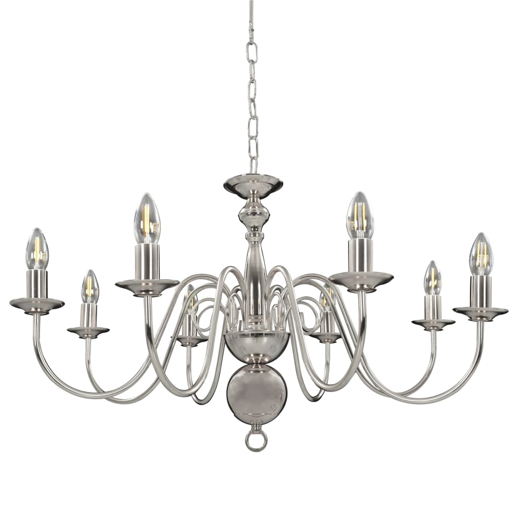 Vidaxl Chandelier 8XE14 Couleurs en argent