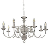 Vidaxl Chandelier 8XE14 Couleurs en argent