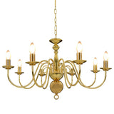 Vidaxl lustre 8xe14 or couleur or