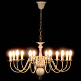 Vidaxl lustre 12xe14 antique blanc