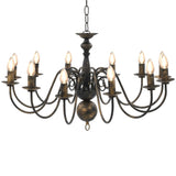 Vidaxl lustre 12xe14 Antiques noires