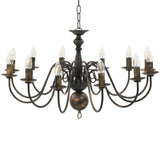 Vidaxl lustre 12xe14 Antiques noires