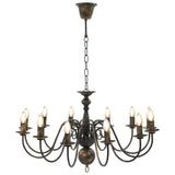 Vidaxl lustre 12xe14 Antiques noires