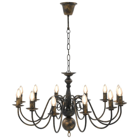 Vidaxl lustre 12xe14 Antiques noires