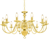 Vidaxl lustre 12xe14 or couleur or