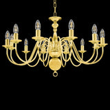 Vidaxl lustre 12xe14 or couleur or