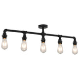 Lampe de plafond vidaxl 5xe27 noir
