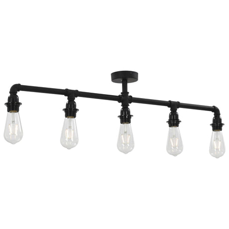 Lampe de plafond vidaxl 5xe27 noir