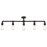 Lampe de plafond vidaxl 5xe27 noir