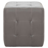 Vidaxl nachtkastjes 2 st 30x30x30 cm kunstleer grijs