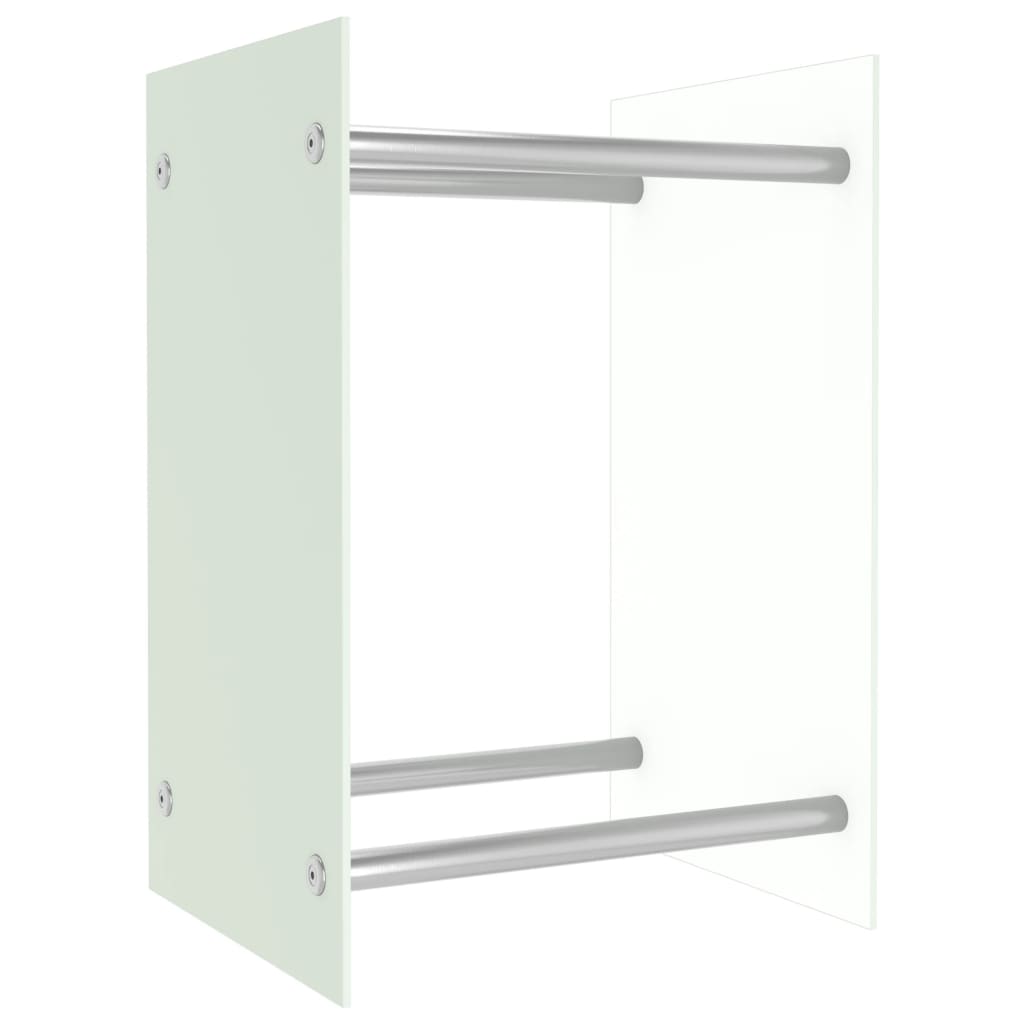 Vidaxl pejs 40x35x60 cm glas hvid