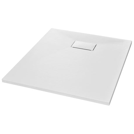 Bac de douche vidaxl 90x70 cm smc blanc