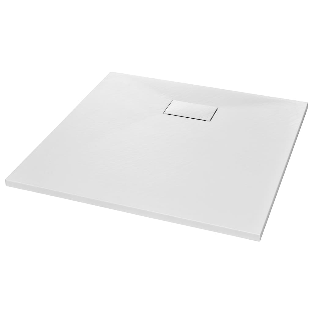 Bac de douche vidaxl 90x90 cm smc blanc