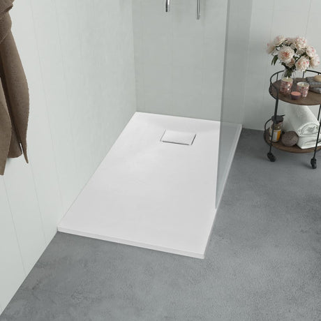 Bac de douche vidaxl 90x90 cm smc blanc