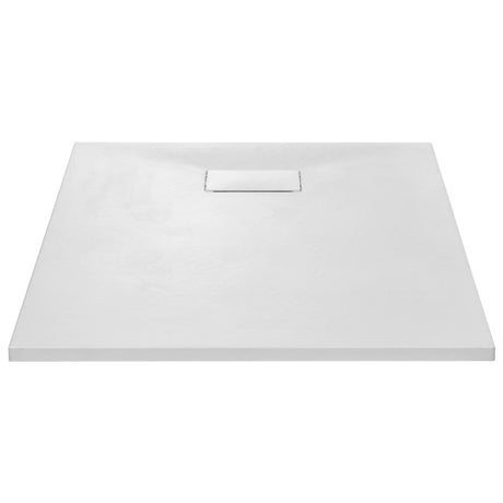 Bac de douche vidaxl 100x80 cm smc blanc