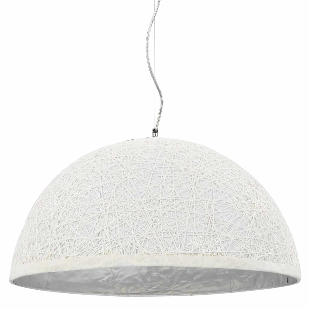 Vidaxl Hanging Lampe E27 Ø50 cm blanc et argent