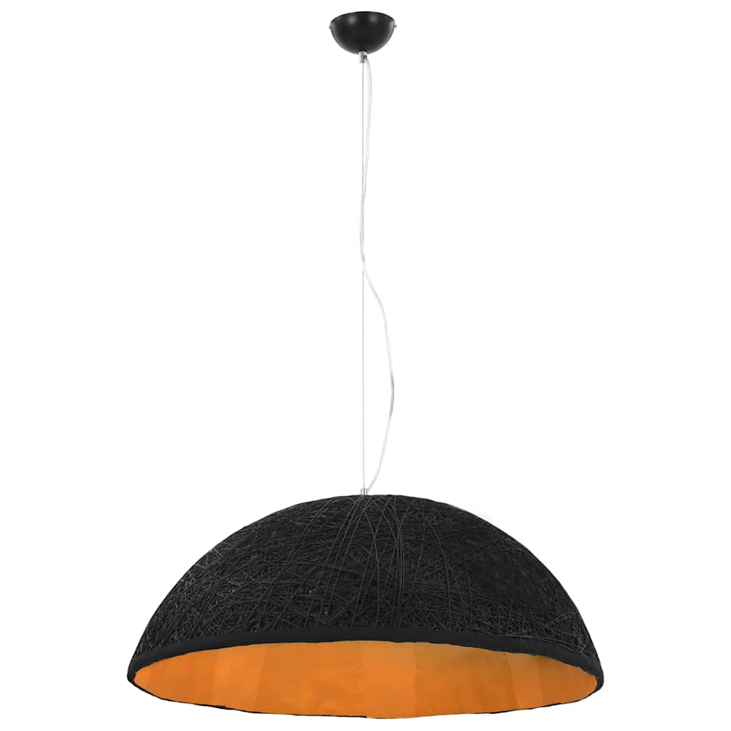 Lampe suspendue vidaxl E27 Ø70 cm noir et or