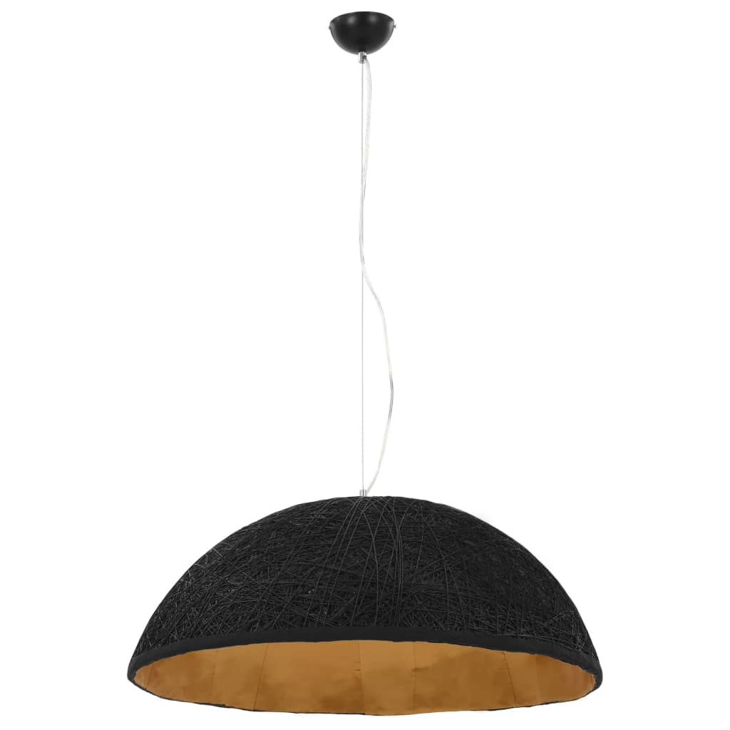 Lampe suspendue vidaxl E27 Ø70 cm noir et or