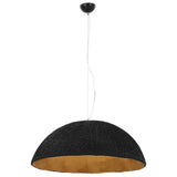 Lampe suspendue vidaxl E27 Ø70 cm noir et or
