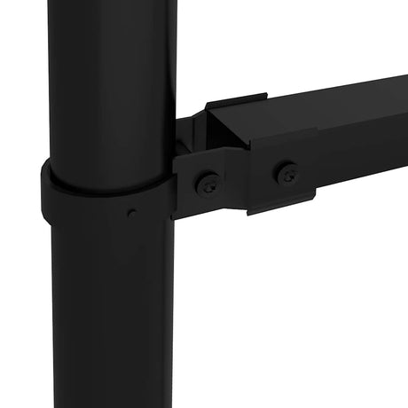 Vidaxl Garden Fence with Spears Top (1,5-1.75) x1,7 m Steel noir