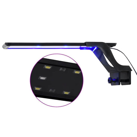 VidaXL lampe d'aquarium avec pince LED 35-55 cm bleu et blanc