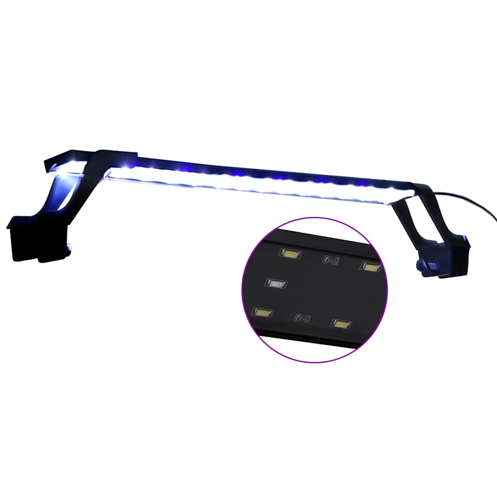 VidaXL lampe d'aquarium avec pinces LED 55-70 cm bleu et blanc