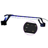 VidaXL lampe d'aquarium avec pinces LED 55-70 cm bleu et blanc