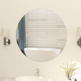 Vidaxl mirror round frameless 80 cm glass