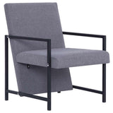 Vidaxl fauteuil stof lichtgrijs