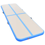 Mat de gymnastique Vidaxl avec pompe gonflable 400x100x10 cm PVC bleu