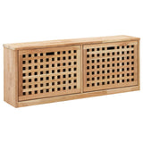 Banc de rangement à chaussures Vidaxl 94x20x38 cm en bois de noyer massif