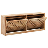 Banc de rangement à chaussures Vidaxl 94x20x38 cm en bois de noyer massif