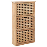 Armoire à chaussures Vidaxl 55x20x104 cm en bois de noyer massif