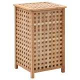 Vidaxl laundry basket 39x39x65 cm solid walnut wood