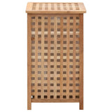 Vidaxl Laundry Basket 39x39x65 cm Legno di noce solido