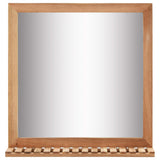 Vidaxl Bathroom Mirror 60x12x62 Solid Walnut Wood